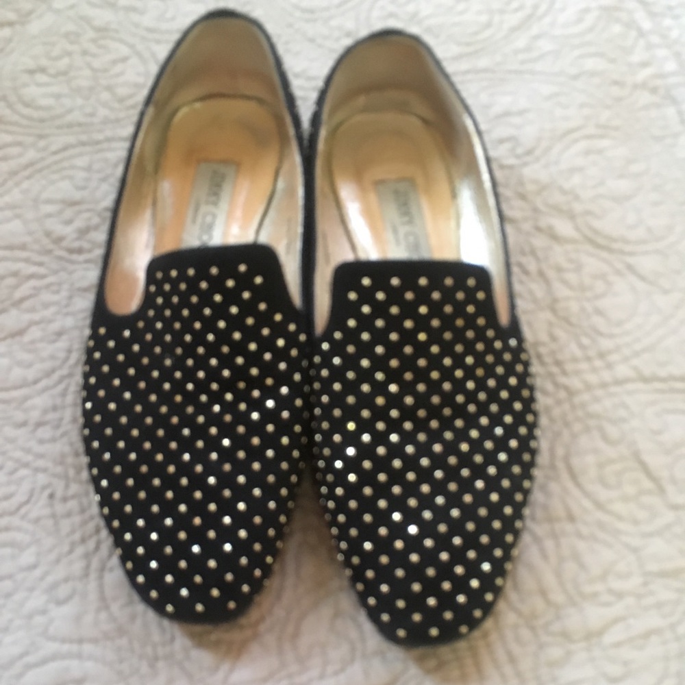 Used studded  jimmy choo flats